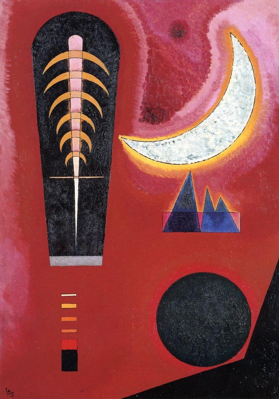 Solto em vermelho (Wassily Kandinsky) - Reprodução com Qualidade Museu