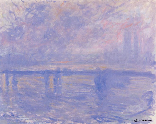 Charing Cross Bridge 09 (Claude Monet) - Reprodução com Qualidade Museu