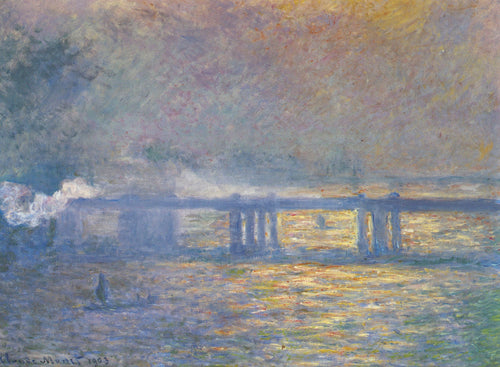 Ponte Charing Cross (Claude Monet) - Reprodução com Qualidade Museu