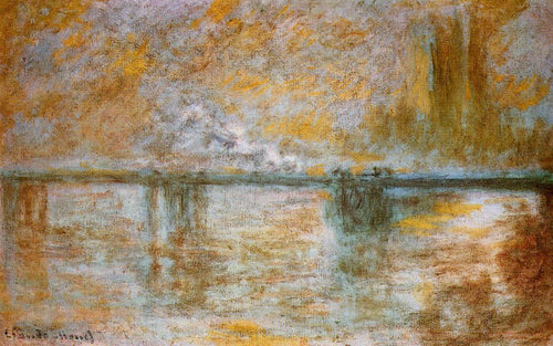 Ponte Charing Cross (Claude Monet) - Reprodução com Qualidade Museu