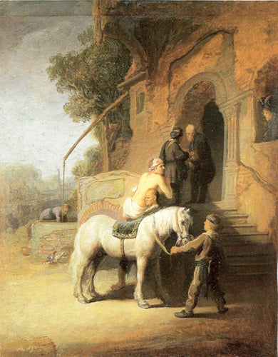 Samaritano caritativo (Rembrandt) - Reprodução com Qualidade Museu