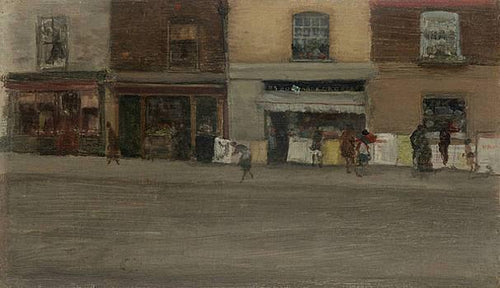 Chelsea Shops (James Abbott McNeill Whistler) - Reprodução com Qualidade Museu