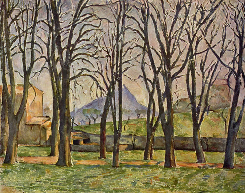 Castanheiros no Jas De Bouffan (Paul Cézanne) - Reprodução com Qualidade Museu