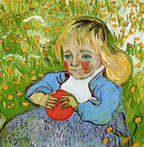 Criança com laranja (Vincent Van Gogh) - Reprodução com Qualidade Museu