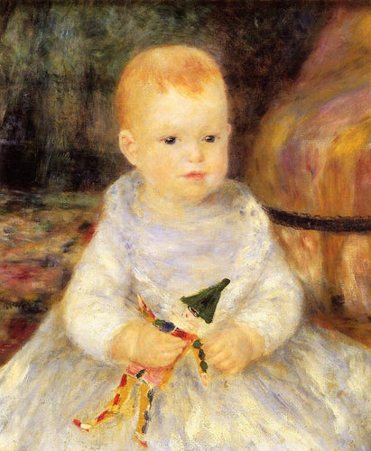 Criança com boneca de soco (Pierre-Auguste Renoir) - Reprodução com Qualidade Museu