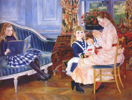 Tarde das crianças em Wargemont (Pierre-Auguste Renoir) - Reprodução com Qualidade Museu