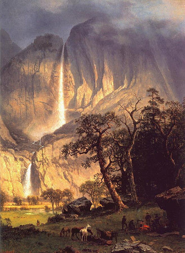 Cholooke, a queda de Yosemite (Albert Bierstadt) - Reprodução com Qualidade Museu