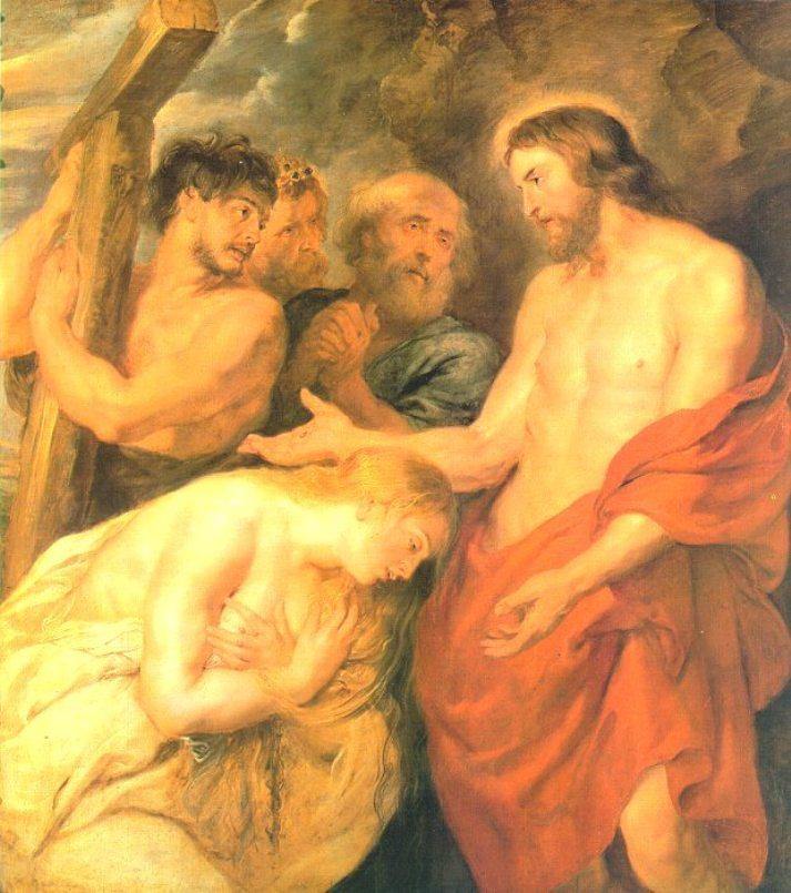 Cristo e Maria Madalena (Peter Paul Rubens) - Reprodução com Qualidade Museu