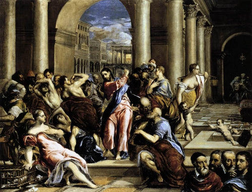 Cristo expulsando os comerciantes do templo - Replicarte
