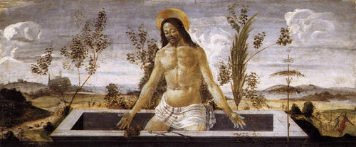 Cristo no sepulcro (Sandro Botticelli) - Reprodução com Qualidade Museu