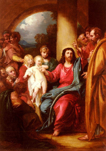Cristo mostrando uma criança como o emblema do céu - Replicarte
