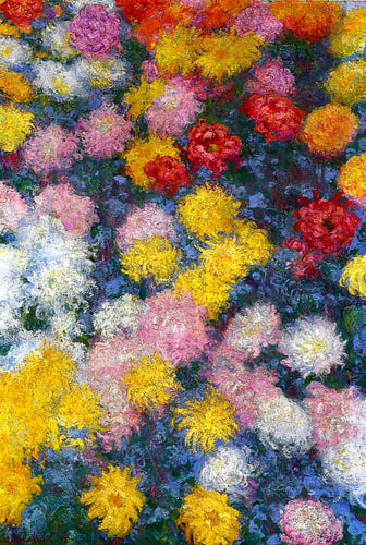 Crisântemos (Claude Monet) - Reprodução com Qualidade Museu