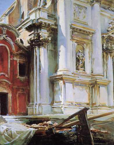 Igreja de San Stae, Veneza (John Singer Sargent) - Reprodução com Qualidade Museu