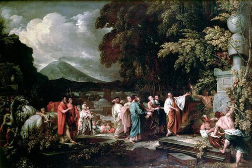 Cícero e os magistrados descobrindo a tumba de Arquimedes - Replicarte