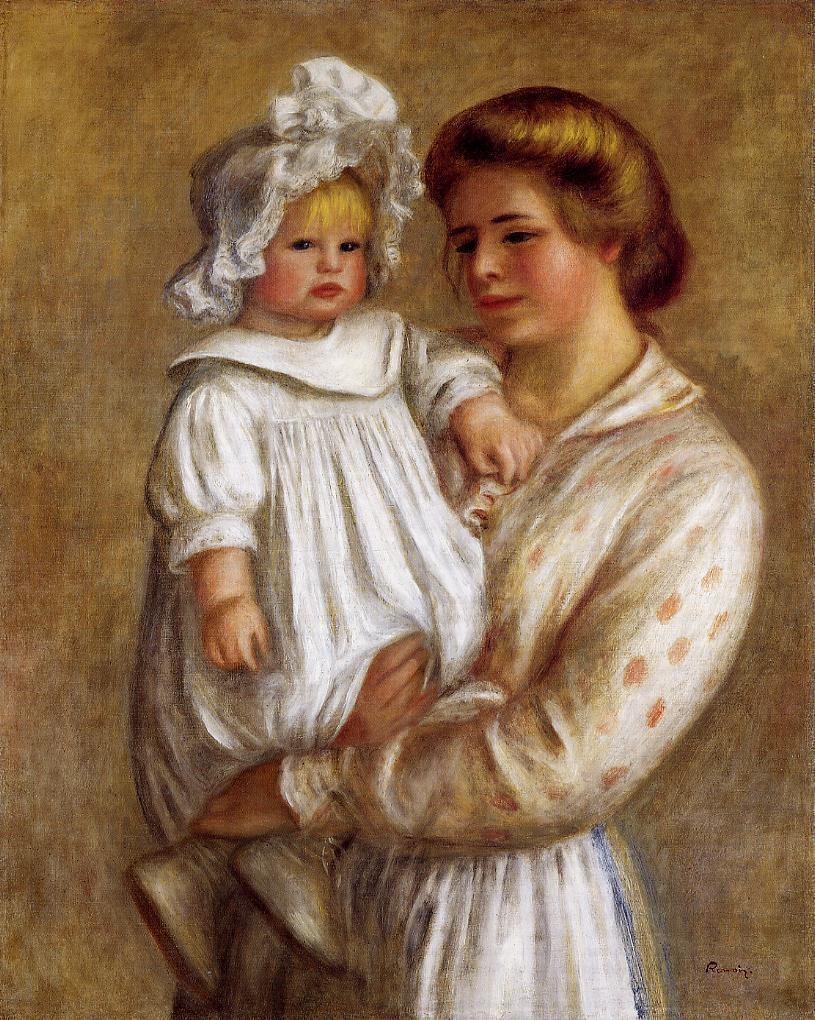 Claude e Renee (Pierre-Auguste Renoir) - Reprodução com Qualidade Museu