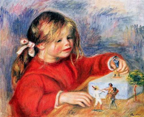 Claude Renoir jogando (Pierre-Auguste Renoir) - Reprodução com Qualidade Museu