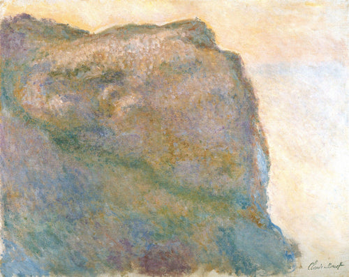 Penhasco em Petit Ailly (Claude Monet) - Reprodução com Qualidade Museu