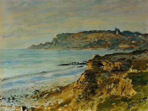 Penhasco em Sainte-Adresse (Claude Monet) - Reprodução com Qualidade Museu