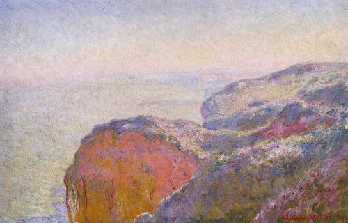 Penhasco perto de Dieppe pela manhã (Claude Monet) - Reprodução com Qualidade Museu
