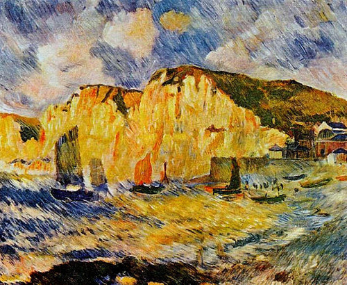 Falésias (Pierre-Auguste Renoir) - Reprodução com Qualidade Museu