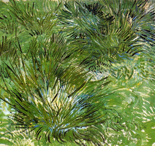Tufos de grama (Vincent Van Gogh) - Reprodução com Qualidade Museu