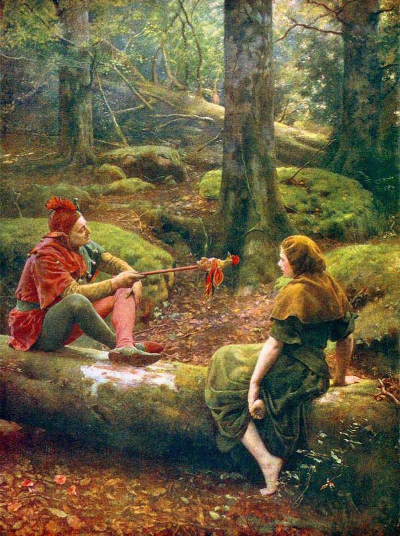 Na Floresta De Arden (John Collier) - Reprodução com Qualidade Museu