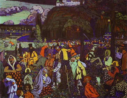 Vida colorida (Wassily Kandinsky) - Reprodução com Qualidade Museu