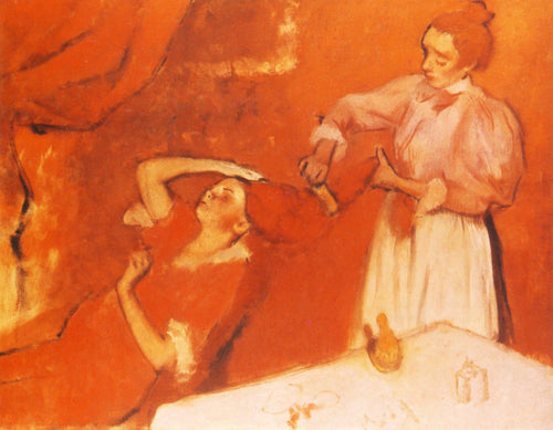 Penteando o cabelo (Edgar Degas) - Reprodução com Qualidade Museu