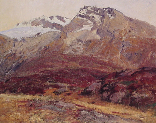 Descendo do Mont Blanc (John Singer Sargent) - Reprodução com Qualidade Museu