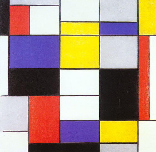 Composição A (Piet Mondrian) - Reprodução com Qualidade Museu