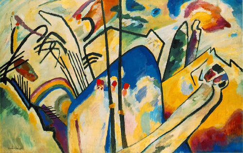 Composição IV (Wassily Kandinsky) - Reprodução com Qualidade Museu