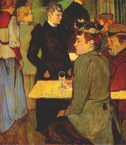 Canto no Moulin De La Galette (Henri de Toulouse-Lautrec) - Reprodução com Qualidade Museu