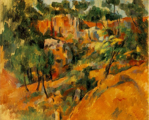 Corner Of Quarry (Paul Cézanne) - Reprodução com Qualidade Museu