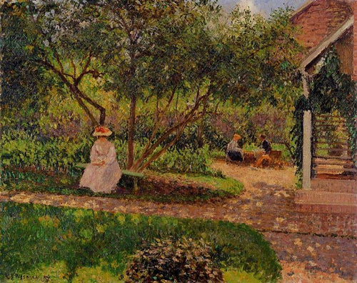 Canto do jardim em Eragny (Camille Pissarro) - Reprodução com Qualidade Museu