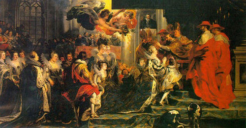 Coroação de Marie De Medici (Peter Paul Rubens) - Reprodução com Qualidade Museu