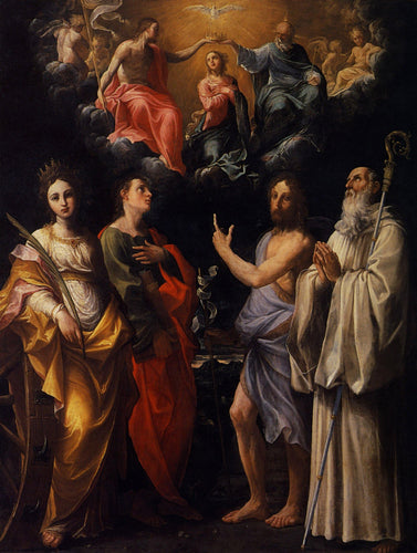 Coroação da Virgem com Santa Catarina de Alexandria São João Evangelista