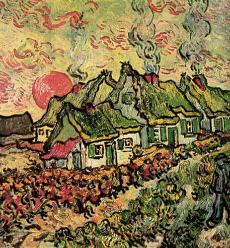 Casas Reminiscência do Norte (Vincent Van Gogh) - Reprodução com Qualidade Museu