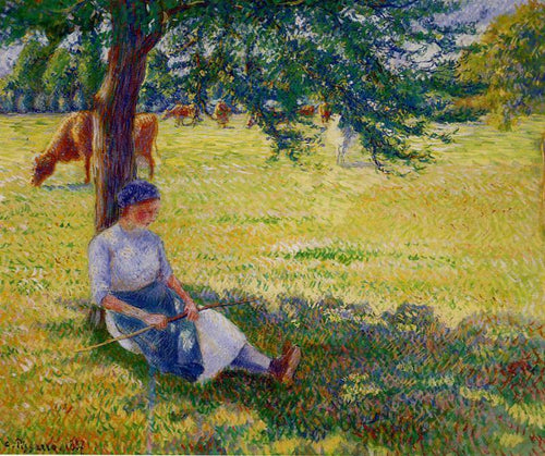 Cowgirl Eragny (Camille Pissarro) - Reprodução com Qualidade Museu
