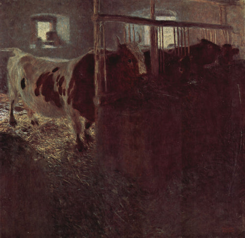 Vacas no celeiro (Gustav Klimt) - Reprodução com Qualidade Museu