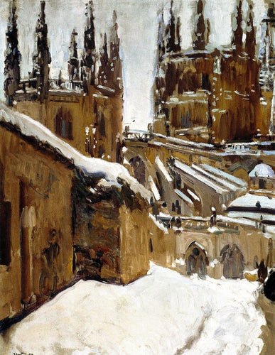 A Catedral de Burgos sob a neve - Replicarte