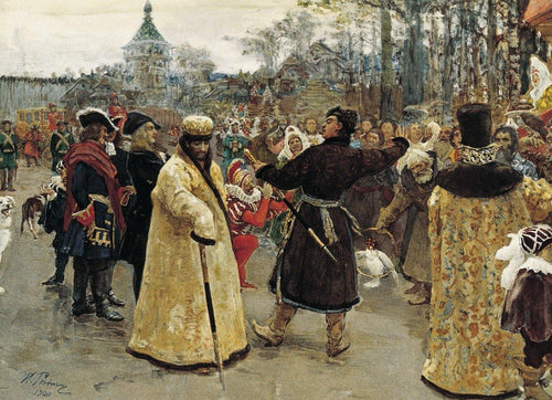 Chegada dos czares Piotr e Loann - Replicarte