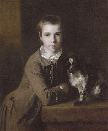 Retrato de William Charles Colyear com um Spaniel