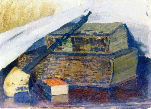 Natureza morta com cachimbo e borbulhas (Edvard Munch) - Reprodução com Qualidade Museu