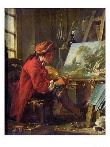 O pintor em seu estúdio