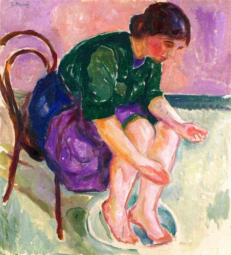 Banho de pé (Edvard Munch) - Reprodução com Qualidade Museu