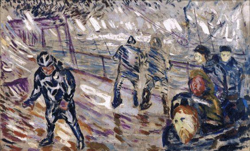 Convés do navio na tempestade (Edvard Munch) - Reprodução com Qualidade Museu