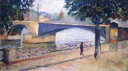 O Sena em Saint-Cloud (Edvard Munch) - Reprodução com Qualidade Museu