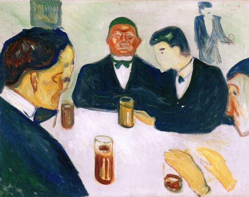 Bebedores (Edvard Munch) - Reprodução com Qualidade Museu