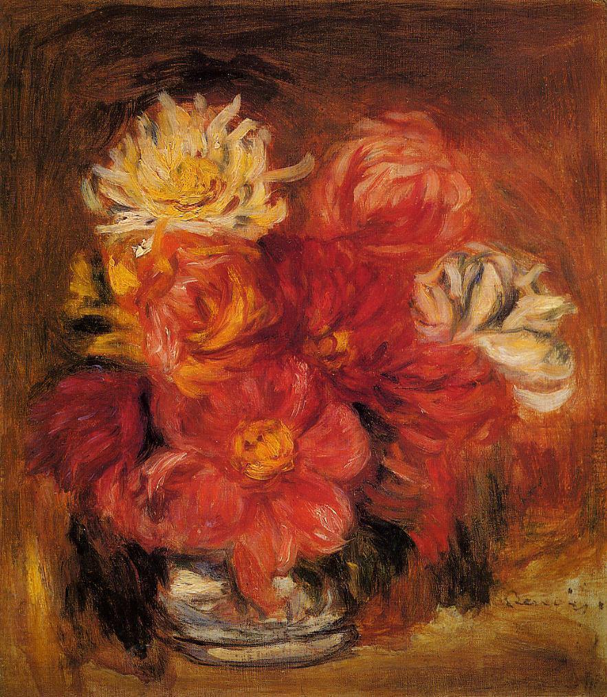 Dálias (Pierre-Auguste Renoir) - Reprodução com Qualidade Museu