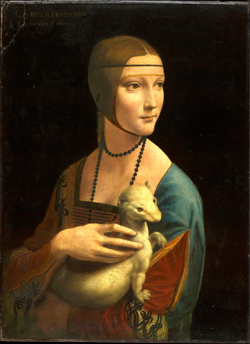 A senhora com o arminho (Leonardo da Vinci) - Reprodução com Qualidade Museu